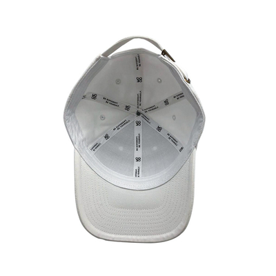 Cappuccio da baseball in cotone ricamato a 6 pannelli con forma non strutturata e cinghia regolabile