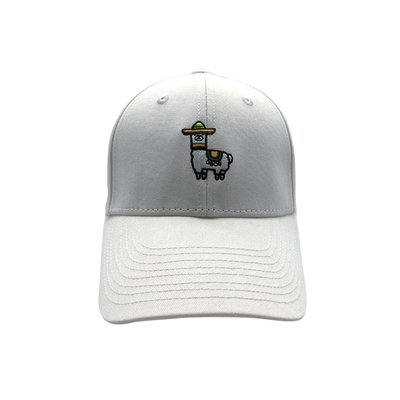 Cappuccio da baseball in cotone ricamato a 6 pannelli con forma non strutturata e cinghia regolabile