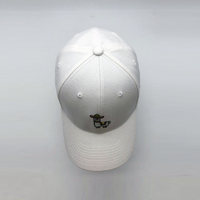 Cappuccio da baseball in cotone ricamato a 6 pannelli con forma non strutturata e cinghia regolabile