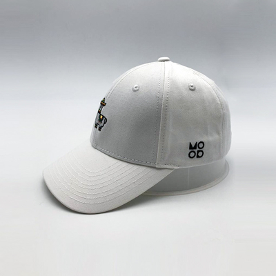 Cappuccio da baseball in cotone ricamato a 6 pannelli con forma non strutturata e cinghia regolabile