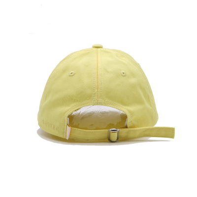 Cappuccio da baseball in cotone personalizzabile con cinghia regolabile e cuciture corrispondenti