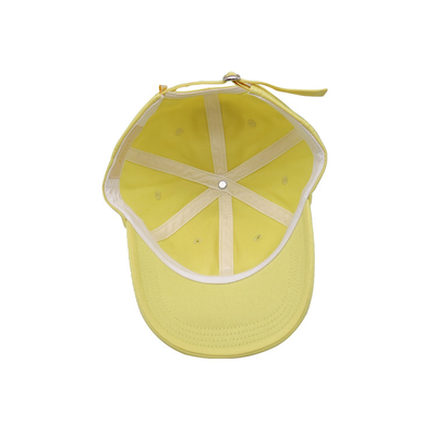 Cappuccio da baseball in cotone personalizzabile con cinghia regolabile e cuciture corrispondenti