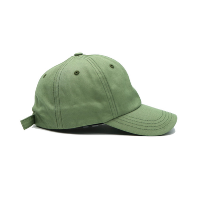 Personalizza il colore pannello anteriore non strutturato cappello da baseball in cotone con cuciture abbinate al tessuto