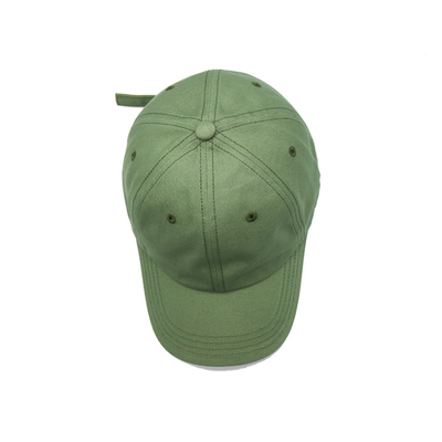 Personalizza il colore pannello anteriore non strutturato cappello da baseball in cotone con cuciture abbinate al tessuto