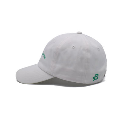 Cappuccio da baseball a 6 pannelli con cintura regolabile e tessuto di cotone ricamato