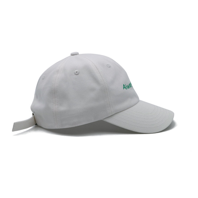 Cappuccio da baseball a 6 pannelli con cintura regolabile e tessuto di cotone ricamato