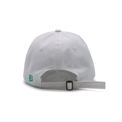 Cappuccio da baseball a 6 pannelli con cintura regolabile e tessuto di cotone ricamato