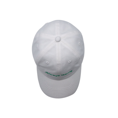 Cappuccio da baseball a 6 pannelli con cintura regolabile e tessuto di cotone ricamato