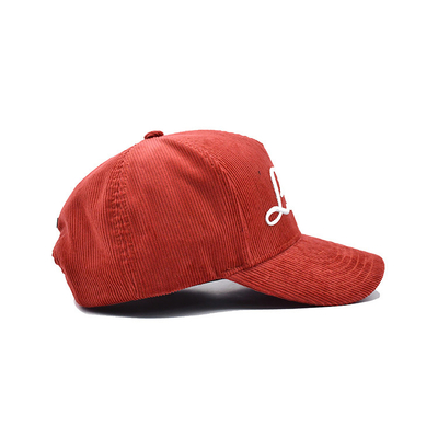 Cappuccio da baseball a 5 pannelli regolabile con cuciture rinforzate e visiera curva