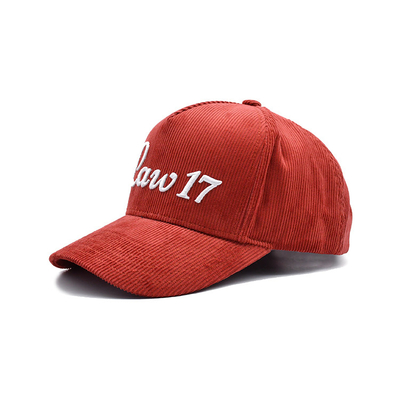 Cappuccio da baseball a 5 pannelli regolabile con cuciture rinforzate e visiera curva