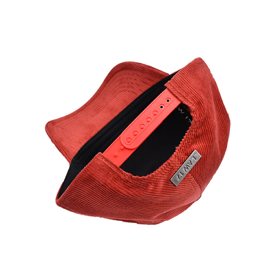 Cappuccio da baseball a 5 pannelli regolabile con cuciture rinforzate e visiera curva