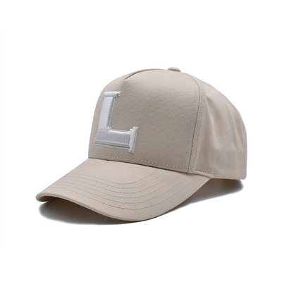 Cappuccio da baseball di cotone personalizzabile con pannello anteriore costruito e cuciture rinforzate