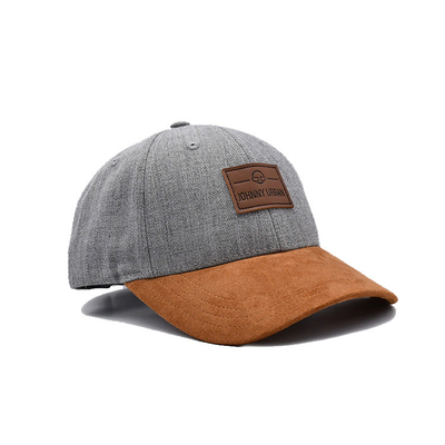 Cappuccio da baseball suede 6 con cuciture e cuciture rinforzate