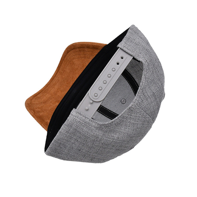 Cappuccio da baseball suede 6 con cuciture e cuciture rinforzate