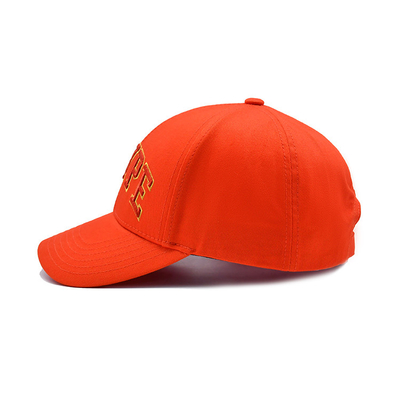Cappuccio da baseball di cotone personalizzato con logo ricamato Visore curvo Chiusura regolabile