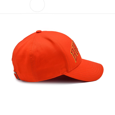 Cappuccio da baseball di cotone personalizzato con logo ricamato Visore curvo Chiusura regolabile