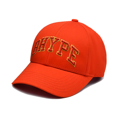 Cappuccio da baseball di cotone personalizzato con logo ricamato Visore curvo Chiusura regolabile