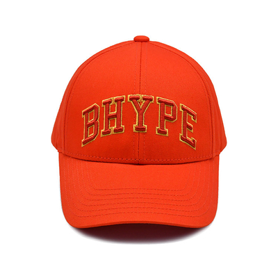 Cappuccio da baseball di cotone personalizzato con logo ricamato Visore curvo Chiusura regolabile