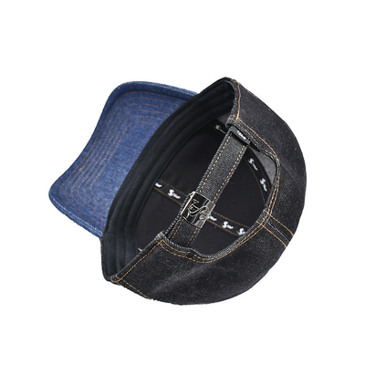 Profil Constructed ricamato cappello da baseball colore personalizzato denim sweatband