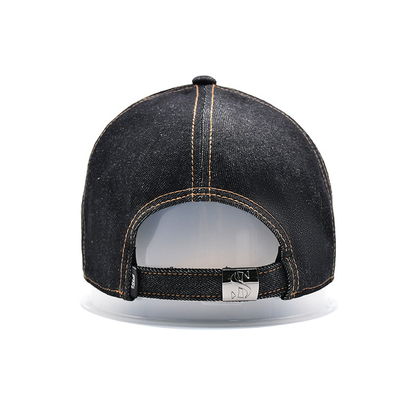 Profil Constructed ricamato cappello da baseball colore personalizzato denim sweatband