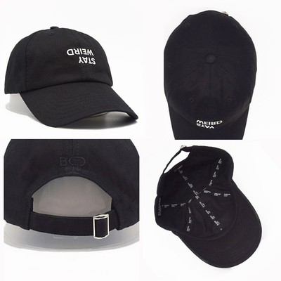 Cappuccio da baseball a profilo non strutturato personalizzato con fascia di cotone e tessuto a misura