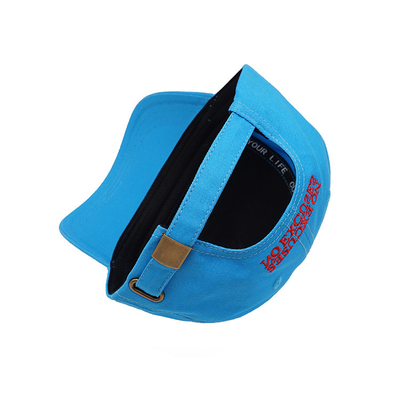 Maglietta di cotone personalizzabile con cappello da baseball a cinque pannelli con cinghia regolabile e cuciture rinforzate