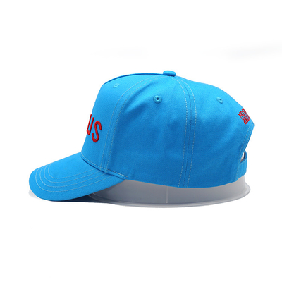 Maglietta di cotone personalizzabile con cappello da baseball a cinque pannelli con cinghia regolabile e cuciture rinforzate