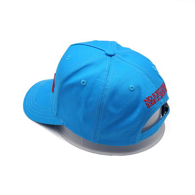 Maglietta di cotone personalizzabile con cappello da baseball a cinque pannelli con cinghia regolabile e cuciture rinforzate
