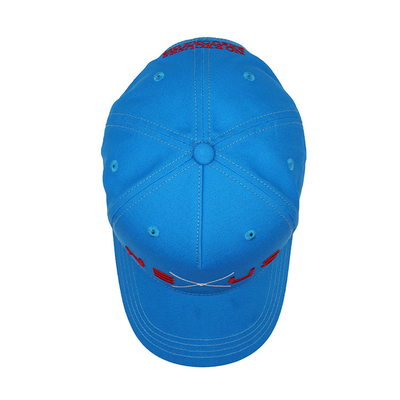 Maglietta di cotone personalizzabile con cappello da baseball a cinque pannelli con cinghia regolabile e cuciture rinforzate