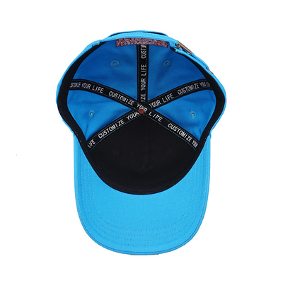 Maglietta di cotone personalizzabile con cappello da baseball a cinque pannelli con cinghia regolabile e cuciture rinforzate