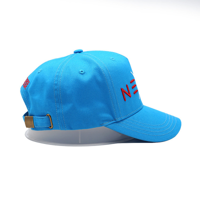 Maglietta di cotone personalizzabile con cappello da baseball a cinque pannelli con cinghia regolabile e cuciture rinforzate