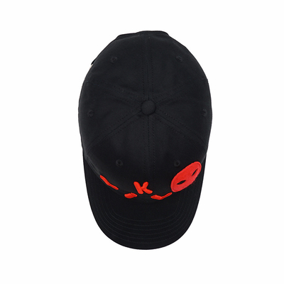Profil non costruito 6 pannelli cappuccio da baseball con colore personalizzabile e cuciture rinforzate