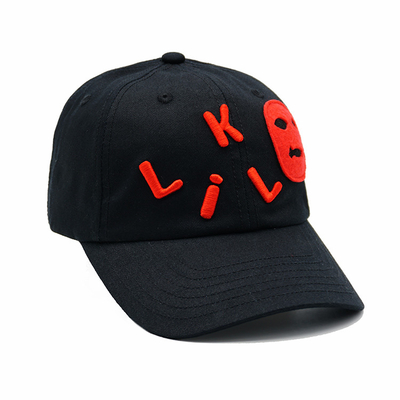 Profil non costruito 6 pannelli cappuccio da baseball con colore personalizzabile e cuciture rinforzate