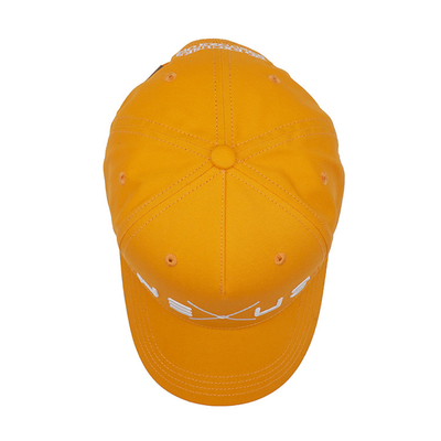 Cappotto da baseball a profilo visibile curvo a cinghia regolabile con cucitura coordinata del colore del tessuto