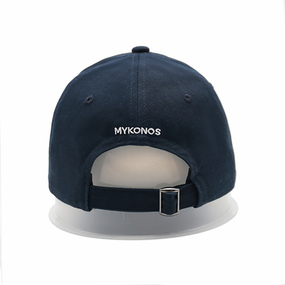 Cappuccio da baseball con logo ricamato rinforzato con cuciture a colori personalizzati