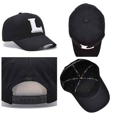 Cappuccio da baseball personalizzato ricamato con cuciture rinforzate corona di profilo e cintura regolabile