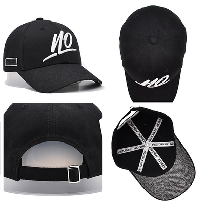Personalizza il pannello anteriore 6 pannello costruito cappello da baseball con logo ricamato