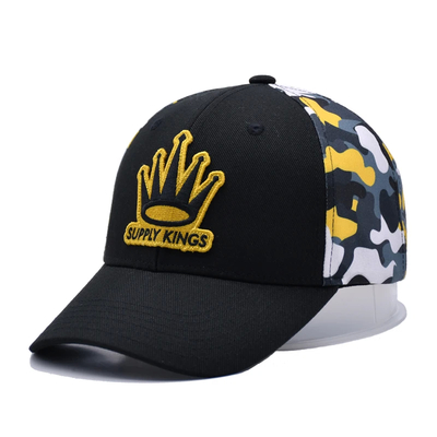 Cappelli da baseball in cotone ricamati unisex con occhiali e chiusura personalizzati