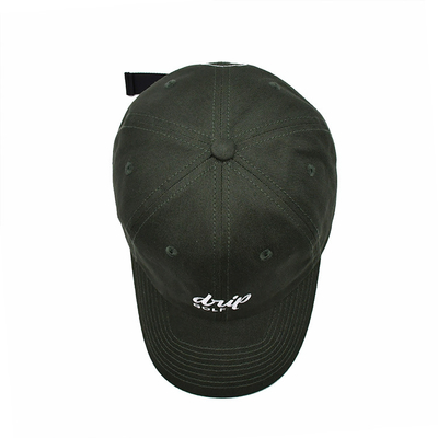 Vendita calda ricamo piatto 6 pannelli cappelli da baseball di alta qualità