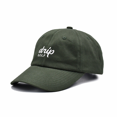 Vendita calda ricamo piatto 6 pannelli cappelli da baseball di alta qualità