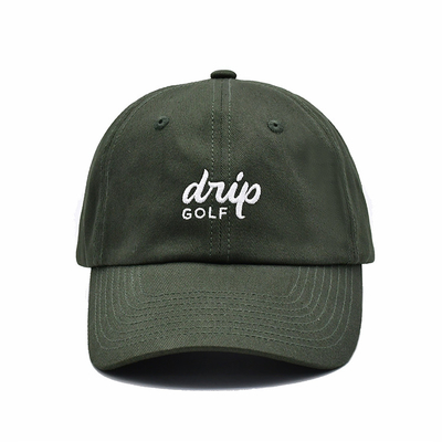 Vendita calda ricamo piatto 6 pannelli cappelli da baseball di alta qualità