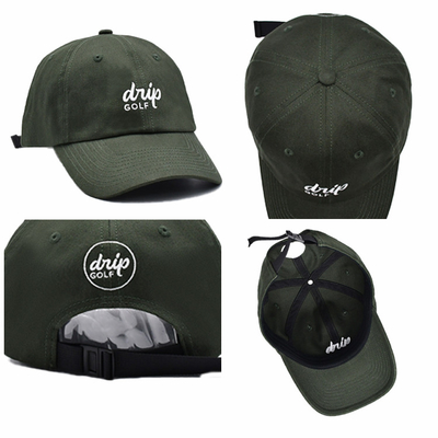 Vendita calda ricamo piatto 6 pannelli cappelli da baseball di alta qualità