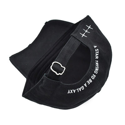 Cappello da baseball ricamato con cintura di metallo personalizzata può sostituire il tuo logo