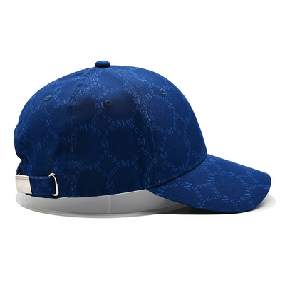 Cappelli Jacquard personalizzati con visore curvo e cintura regolabile con occhiali ricamati corrispondenti al colore del tessuto