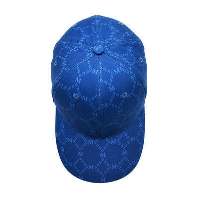 Cappelli Jacquard personalizzati con visore curvo e cintura regolabile con occhiali ricamati corrispondenti al colore del tessuto