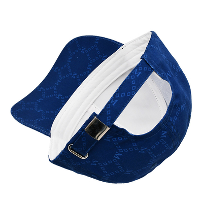 Cappelli Jacquard personalizzati con visore curvo e cintura regolabile con occhiali ricamati corrispondenti al colore del tessuto