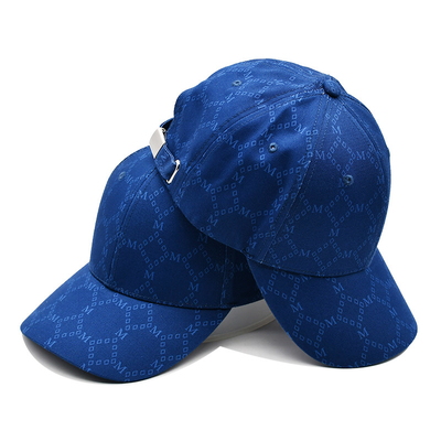Cappelli Jacquard personalizzati con visore curvo e cintura regolabile con occhiali ricamati corrispondenti al colore del tessuto