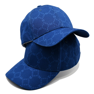 Cappelli Jacquard personalizzati con visore curvo e cintura regolabile con occhiali ricamati corrispondenti al colore del tessuto