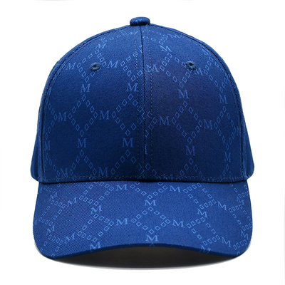 Cappelli Jacquard personalizzati con visore curvo e cintura regolabile con occhiali ricamati corrispondenti al colore del tessuto
