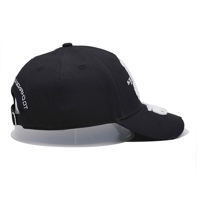 Cappello da baseball ricamato con asciugamano con bordo curvo e fibbia di metallo personalizzata